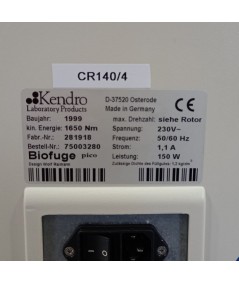 Kendro Heraeus Biofuge Pico